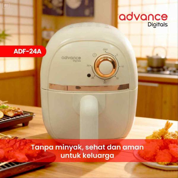 Advance Electric Air Fryer ADF 24A 2.4L Tanpa Minyak 600W