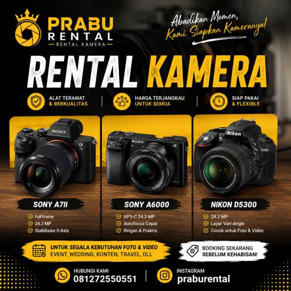Sewa Kamera dan Propertinya