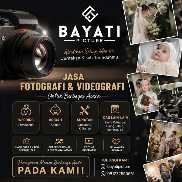 Jasa Fotografi dan Videografi Wedding / Acara Prabumulih